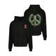 Sweatjacke UPSCALE BY MISTER TEE "Unisex Puffer Peace Heavy Oversize Zip Hoody" Gr. XXL, schwarz (black) Herren Sweatjacken