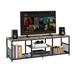 TV Stand for Televisions up to 60 Inch, 55" Entertainment Center with Open Storage Shelves, 3 Tiers Media Console Table