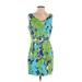 Donna Ricco Casual Dress: Green Dresses - Women's Size 8