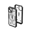 UAG Case Compatible with iPhone 15 Case 6.1 Pathfinder Clear Ice/Silver Built-in Magnet Compatible with MagSafe Charging Rugged Transparent Dropproof Protective Cover by URBAN ARMOR GEAR