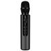 Faslmh M6 Bluetooth Singing Microphone Wireless Bluetooth Microphone Portable Handheld Speaker Microphone Audio Integrated Karaoke Artifact Black