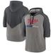 Men's Nike Heather Gray/Heather Charcoal Minnesota Twins 2023 Postseason Authentic Collection Flux Performance 3/4-Sleeve Pullover Hoodie