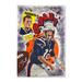 Tom Brady New England Patriots Autographed 24" x 36" Stretched Original Canvas Art - Hand Painted by Artist Brian Kong Limited Edition #1 of 1