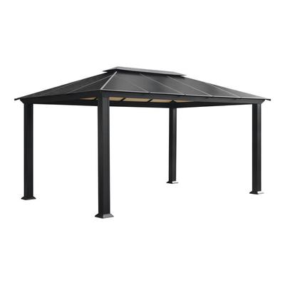 Paragon Outdoor Santa Monica 12' x 16' Hard Top Aluminum Gazebo