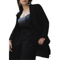 Plus Size Women's Single Breasted One Button Blazer by ELOQUII in Black (Size 14)