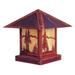 Arroyo Craftsman Timber Ridge 11 Inch Tall 1 Light Outdoor Pier Lamp - TRC-9DR-WO-MB