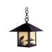 Arroyo Craftsman Timber Ridge 14 Inch Tall 1 Light Outdoor Hanging Lantern - TRH-12DR-RM-BZ