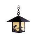 Arroyo Craftsman Timber Ridge 18 Inch Tall 1 Light Outdoor Hanging Lantern - TRH-16DR-RM-BZ
