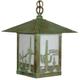 Arroyo Craftsman Timber Ridge 18 Inch Tall 1 Light Outdoor Hanging Lantern - TRH-16GS-AM-BK