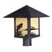 Arroyo Craftsman Timber Ridge 10 Inch Tall 1 Light Outdoor Post Lamp - TRP-9DR-CR-RB