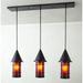 Arroyo Craftsman Valencia 36 Inch 3 Light Linear Suspension Light - VICH-9-3-WO-RB