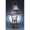 Northeast Lantern Uxbridge 23 Inch Tall 3 Light Outdoor Post Lamp - 2243-VG-LT3-CSG