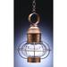 Northeast Lantern Onion 15 Inch Tall Outdoor Hanging Lantern - 2532-DAB-MED-CSG