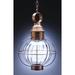 Northeast Lantern Onion 19 Inch Tall Outdoor Hanging Lantern - 2842-DB-MED-CSG