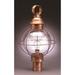 Northeast Lantern Onion 21 Inch Tall Outdoor Post Lamp - 2843-VG-MED-CLR