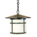 Arroyo Craftsman Berkeley 15 Inch Tall 1 Light Outdoor Hanging Lantern - BH-17-AM-MB