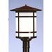 Arroyo Craftsman Berkeley 15 Inch Tall 1 Light Outdoor Post Lamp - BP-14L-AM-RB