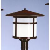 Arroyo Craftsman Berkeley 13 Inch Tall 1 Light Outdoor Post Lamp - BP-17-AM-BZ