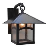 Arroyo Craftsman Evergreen 15 Inch Tall 1 Light Outdoor Wall Light - EB-12HF-RM-BK