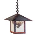 Arroyo Craftsman Evergreen 17 Inch Tall 1 Light Outdoor Hanging Lantern - EH-16PF-M-S