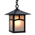 Arroyo Craftsman Evergreen 10 Inch Tall 1 Light Outdoor Hanging Lantern - EH-7PF-F-S