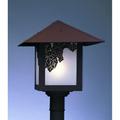 Arroyo Craftsman Evergreen 15 Inch Tall 1 Light Outdoor Post Lamp - EP-16HF-CS-RC