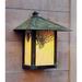 Arroyo Craftsman Evergreen 17 Inch Tall 1 Light Outdoor Wall Light - EW-16E-TN-MB