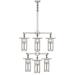 Arroyo Craftsman Franklin 33 Inch 9 Light Chandelier - FCH-9L-4-4-1-GW-AB