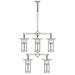 Arroyo Craftsman Franklin 33 Inch 8 Light Chandelier - FCH-9L-4-4-OF-S