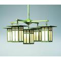 Arroyo Craftsman Glasgow 25 Inch 5 Light Chandelier - GCH-6-4-1-BC-P