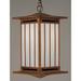 Arroyo Craftsman Himeji 16 Inch Tall 1 Light Outdoor Hanging Lantern - HIH-7-RGC-BZ