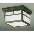 Arroyo Craftsman Mission 12 Inch 2 Light Outdoor Flush Mount - MCM-12T-CR-BZ