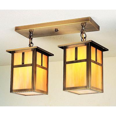 Arroyo Craftsman Mission 16 Inch 2 Light Semi Flush Mount - MCM-6-2T-AM-RC