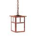 Arroyo Craftsman Mission 14 Inch Tall 1 Light Outdoor Hanging Lantern - MH-10E-WO-VP