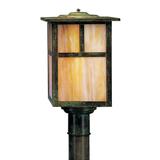 Arroyo Craftsman Mission 13 Inch Tall 1 Light Outdoor Post Lamp - MP-10E-AM-RB