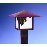 Arroyo Craftsman Monterey 8 Inch Tall 1 Light Outdoor Post Lamp - MP-12PF-RM-RB