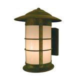 Arroyo Craftsman Newport 12 Inch Tall 1 Light Outdoor Wall Light - NS-9L-AM-RC