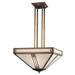 Arroyo Craftsman Prairie 18 Inch 4 Light Semi Flush Mount - PCH-18-CR-BK