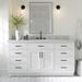 Brayden Studio® Camica 67" Single Bathroom Vanity w/ Marble Top Wood/Marble in White | 36 H x 67 W x 22 D in | Wayfair