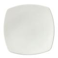 G.E.T. Corona - Square Dinner Plates Commercial Dishwasher Safe 12.25" Porcelain Dinner Plate, Set of 12 Porcelain China/ in White | Wayfair