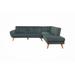 Multi Color Sectional - Corrigan Studio® Kaylean Upholstered Sofa Velvet | 33 H x 111 W x 80 D in | Wayfair B25B5BF296974AB8963FDEF64BC180CA