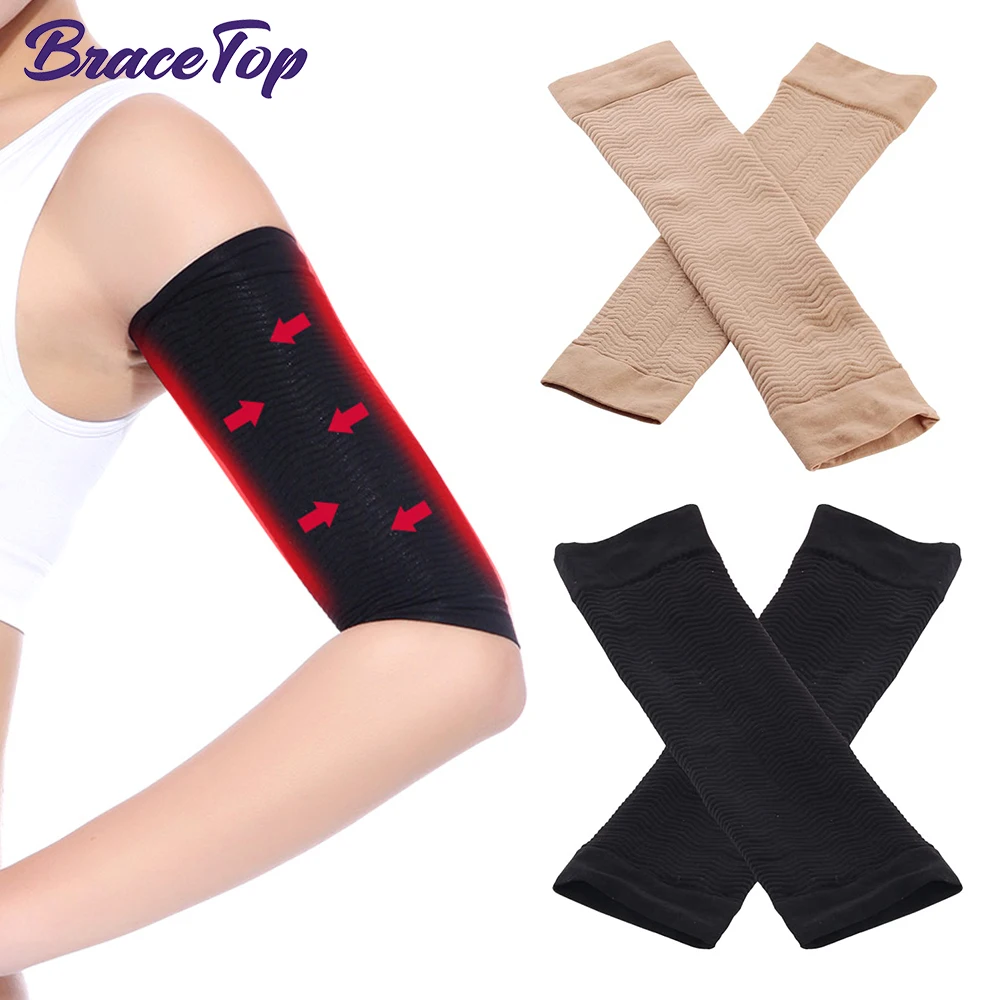 Manchons de compression du haut du bras, façonneurs de bras pour femmes, enveloppes de bras de compression pour bras flabby, manchon de compression des bras pour le sport d'entraînement