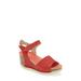 Leather Wedge Sandal