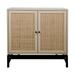 Natural rattan 2 door cabinet