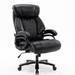 Big and Tall Office Chair 400lb- Adjustable Lumbar Support, Heavy Duty Metal Base, High Back Large Executive Office Chair