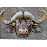 Dreamtimes 1000 Pieces Jigsaw Puzzles Artwork Gift for Adults Teens Oil Painting African Buffalo Wooden Puzzle Games