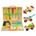 BESTONZON 1 Set Childrens Simulation Toolbox Toy Cartoon Toolbox Set Pretend Play Repair Tools Kit Disassembly Repair and Maintenance Tools for Boys