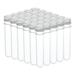 Uxcell 40ml Plastic Test Tubes with Screw Caps 30Pcs 140x25mm Tubes Silver Tone