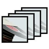 eletecpro 12.5x12.5 Black Record Frame Sturdy and Lightweight PVC Album Frame Made to Display Vinyl Records Home Decor LP Record Frame for Wall Easy to Hang Suit to 12x12 LP Covers 4 Pack