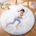 Sanmadrola Super Soft Fluffy Indoor Area Rugs 4x4 Feet Fuzzy Rugs for Bedroom Living Room Shaggy for Nursery Baby Room Kids Rugs Furry Rug Shag Carpet for Boys Girls Dorm Room